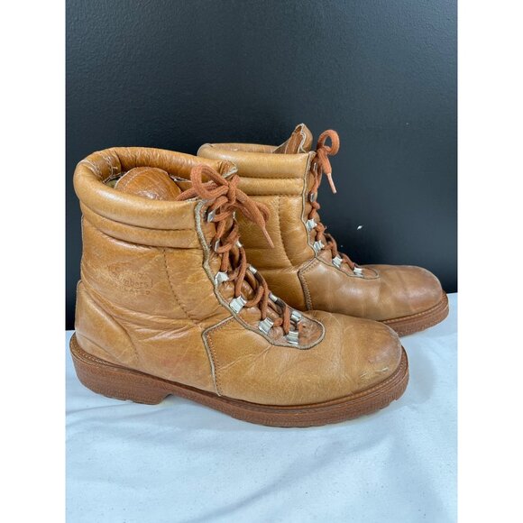 Cloud Climbers Men\'s Brown Leather Hiking Boots Size 8.5 SKU 5625 main image 6